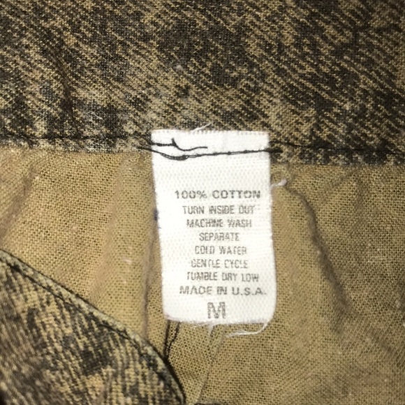 UNBRANDED vintage cotton skirt with pockets back bottom slit made in USA size M - Picture 3 of 8